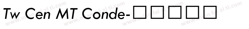 Tw Cen MT Conde字体转换